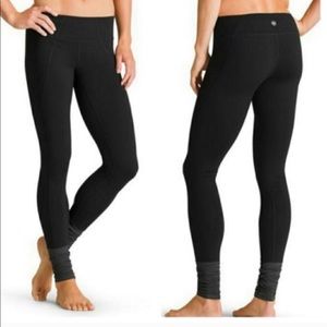 Athleta Plié Tight Black + Gray XS GUC